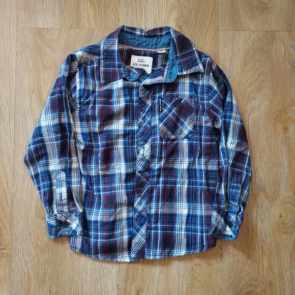 4T Toddler Boy BUNDLE Navy Knit Sweater, Button Down Shirts, Vest Suit, Short - Picture 10 of 16